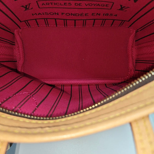 NEVERFULL BB Monogram Coated Canvas Brown