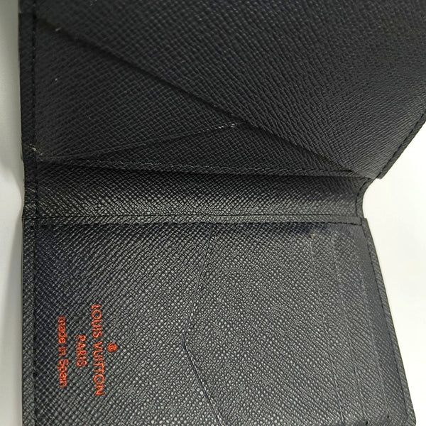 Monogram Coated Canvas Card Holder Blue