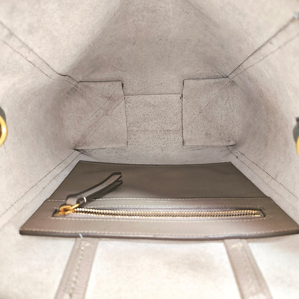 VERTICAL CABAS Mini Calfskin Gray