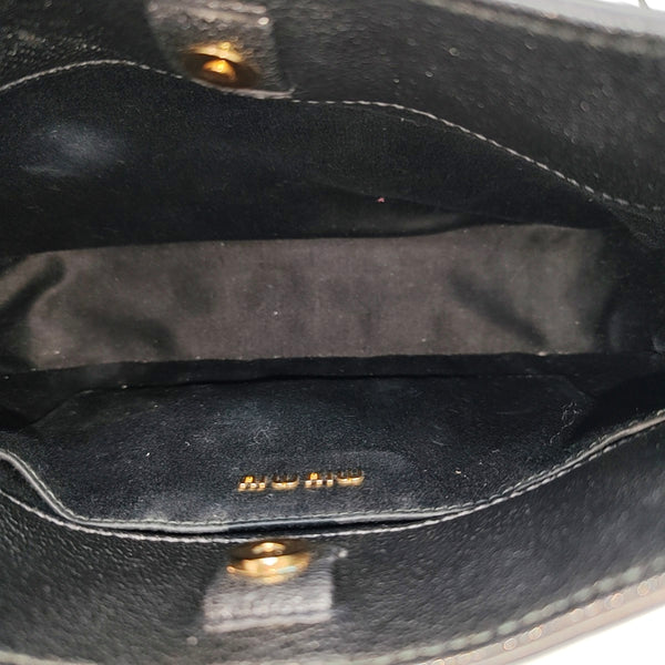 Calfskin Shoulder Bag Black
