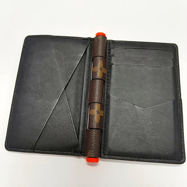 Monogram Coated Canvas Card Holder Mini Brown