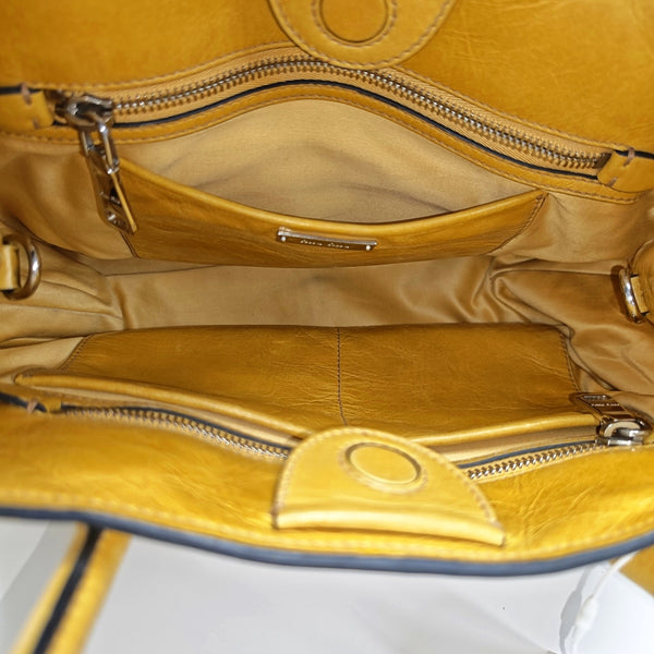 Calfskin Tote Bag Yellow