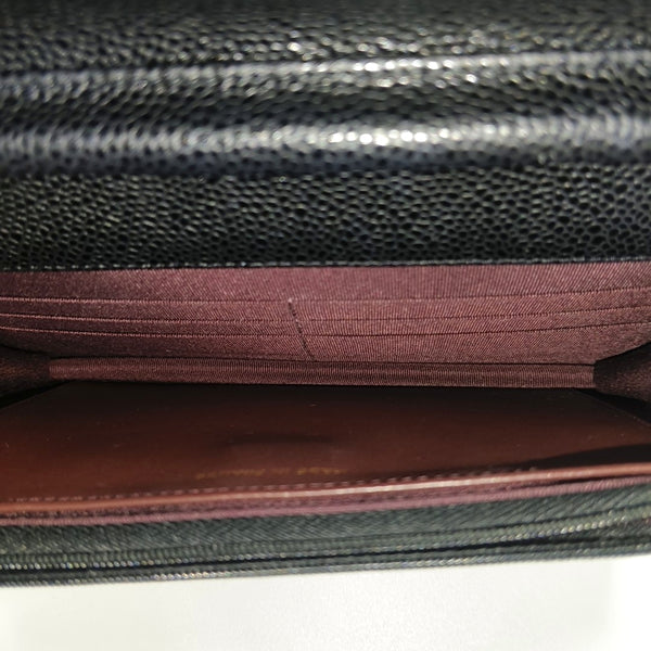WOC Quilted Grained Calfskin Black