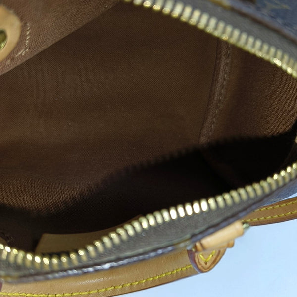SPEEDY Nano Monogram Coated Canvas Brown