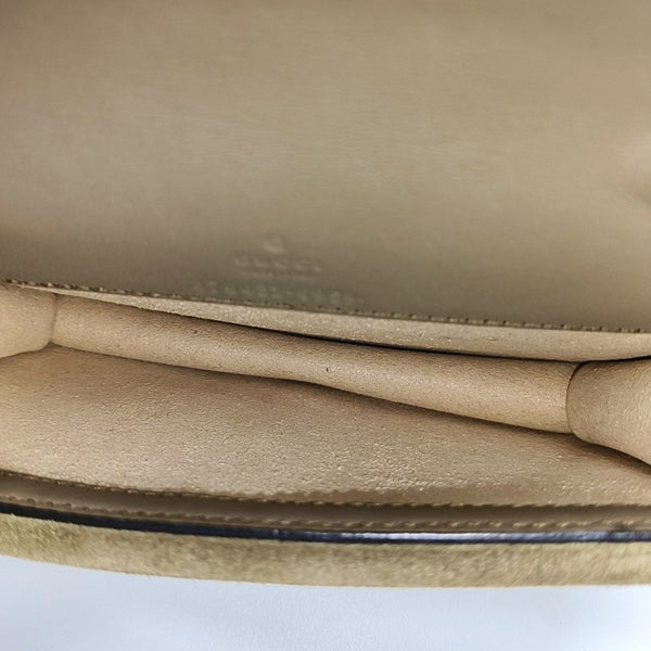 Dionysus Super Mini Monogram Coated Canvas Beige