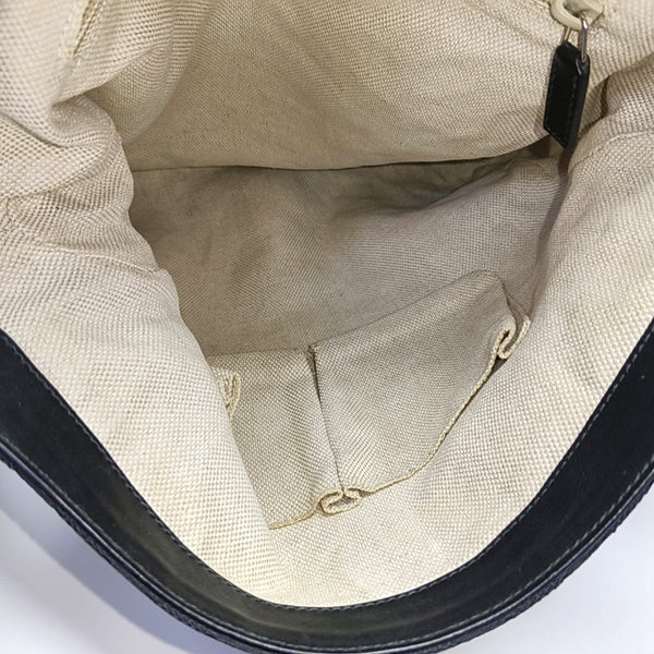 Monogram Canvas Shoulder Bag Black