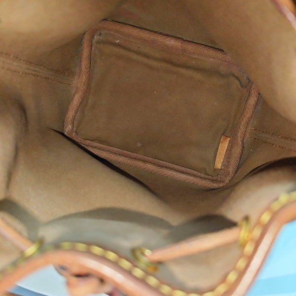 NÉONOÉ Nano Monogram Coated Canvas Brown