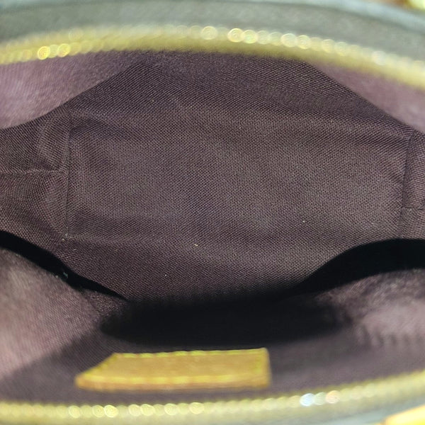 TURENNE Nano Monogram Coated Canvas Brown