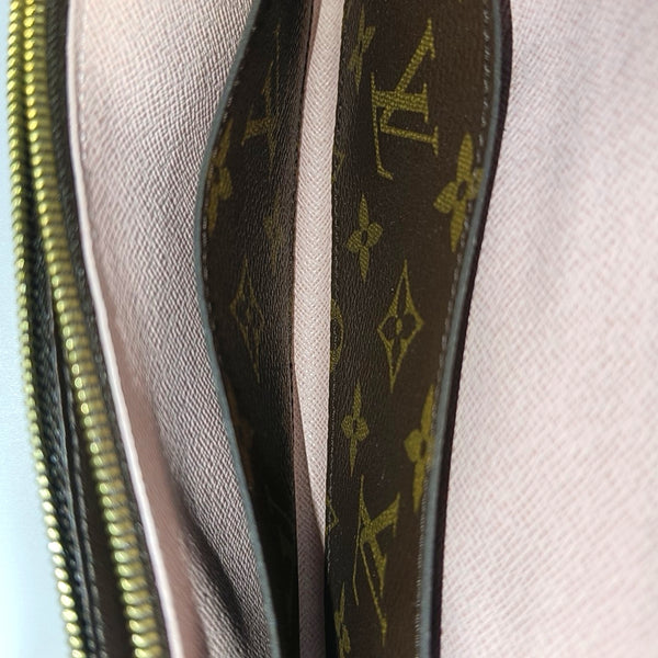 EMILIE Monogram Coated Canvas Brown Wallet