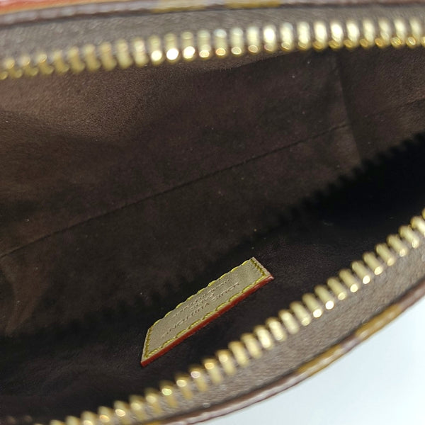 HILLS Monogram Coated Canvas Brown