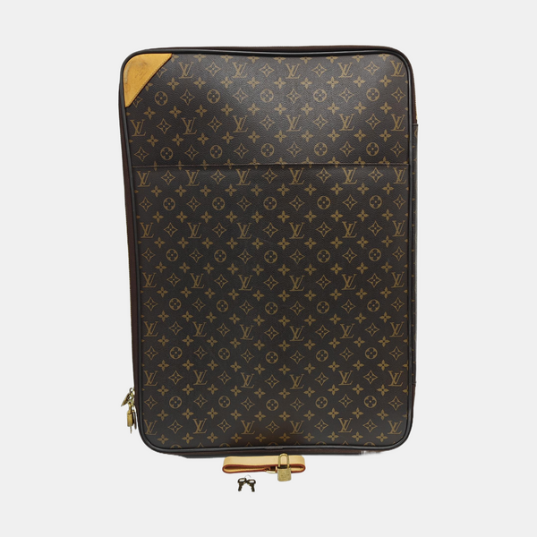 Monogram Coated Canvas Luggage Brown