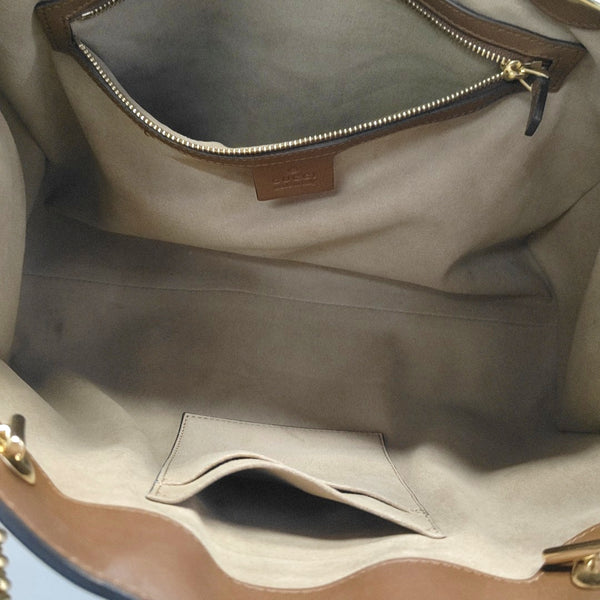 Padlock Medium Monogram Coated Canvas Beige