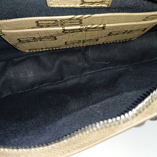 Le Cagole Mini Coated Canvas Brown
