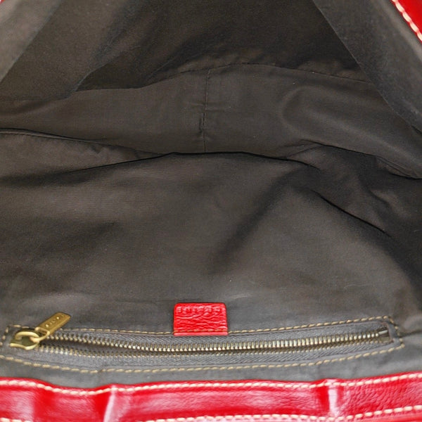Calfskin Top Handle Bag Red