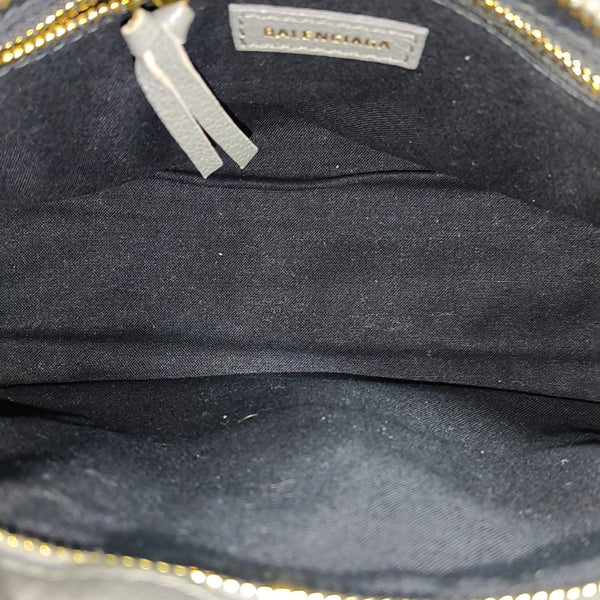 Classic Metallic Edge City Mini Lambskin Gray
