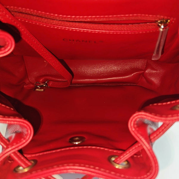 BUSINESS AFFINITY Quilted Grained Calfskin Red