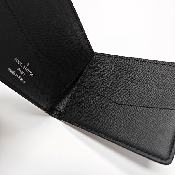 SLENDER Monogram Coated Canvas Black Wallet