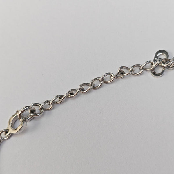 Dog Tag Metal Silver Necklace