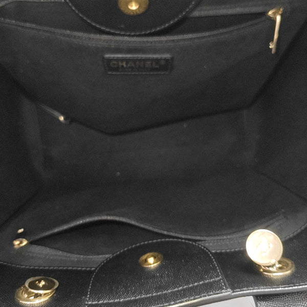 DEAUVILLE Small Calfskin Black