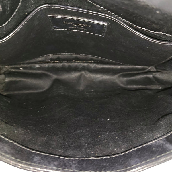 NIKI Small Chevron Calfskin Black