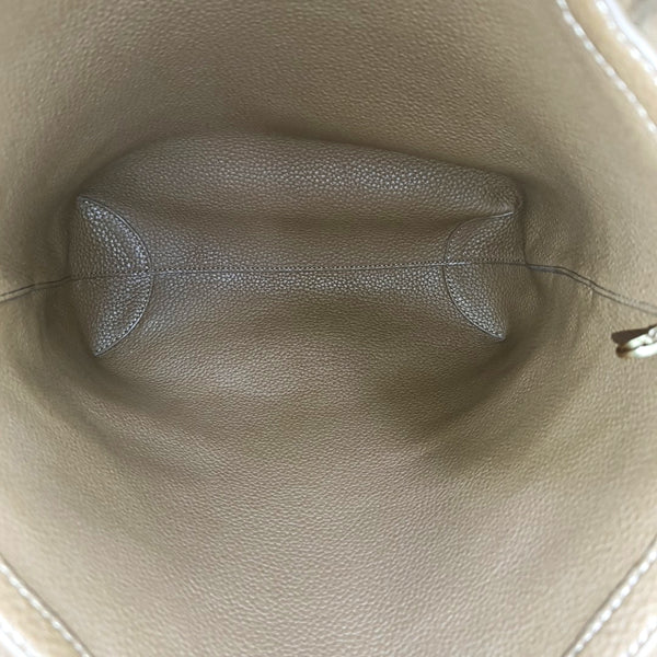Leather Tote Bag Green