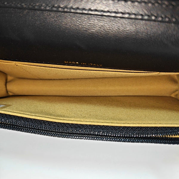 WOC Quilted Lambskin Black