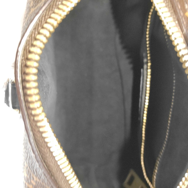 PETITE MALLE Monogram Coated Canvas Brown