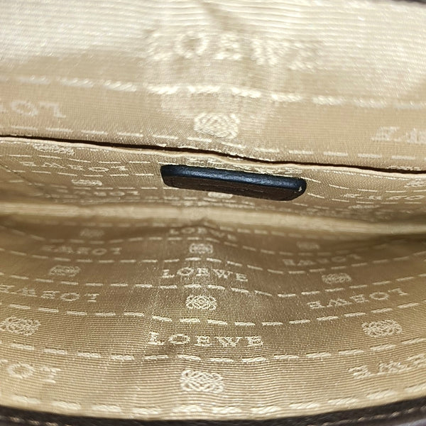 Calfskin Top Handle Bag Brown
