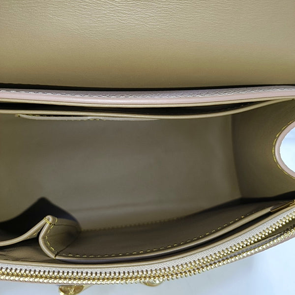 TWIST PM Calfskin Beige