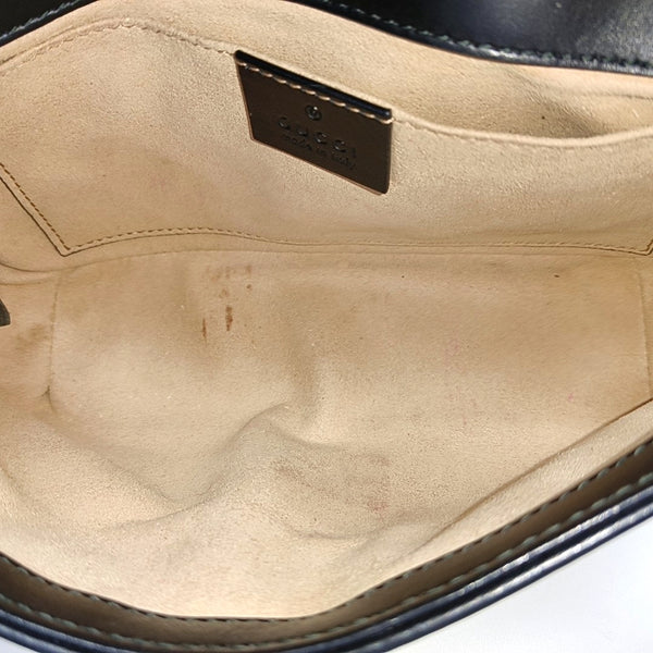 GG Marmont Small Quilted Calfskin Black