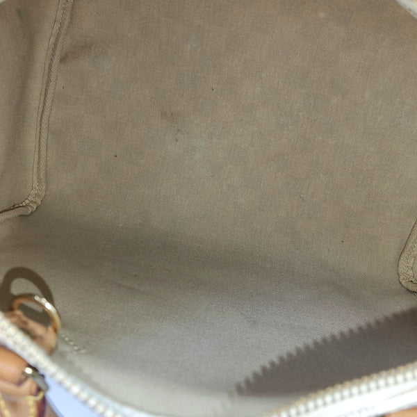 SPEEDY 30 Damier Azur Coated Canvas White