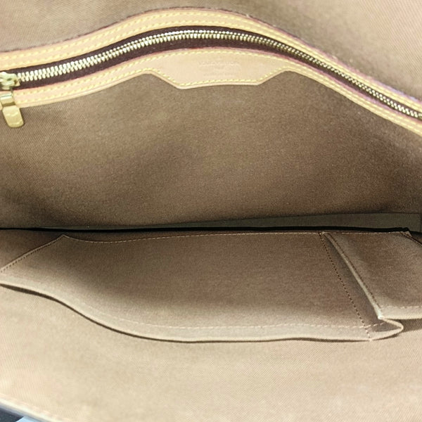 VALMY Monogram Coated Canvas Brown