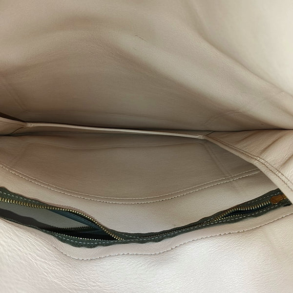 Lambskin Top Handle Bag Gray