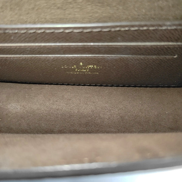 Lily Monogram Coated Canvas Brown