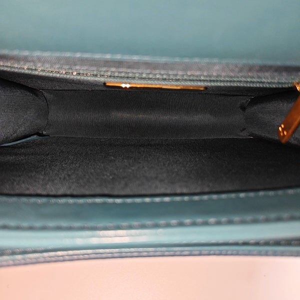 Quilted Calfskin Blue