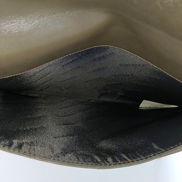 Calfskin Clutch Brown