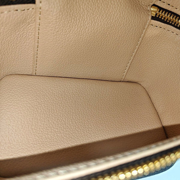 NICE Super Mini Monogram Coated Canvas Brown