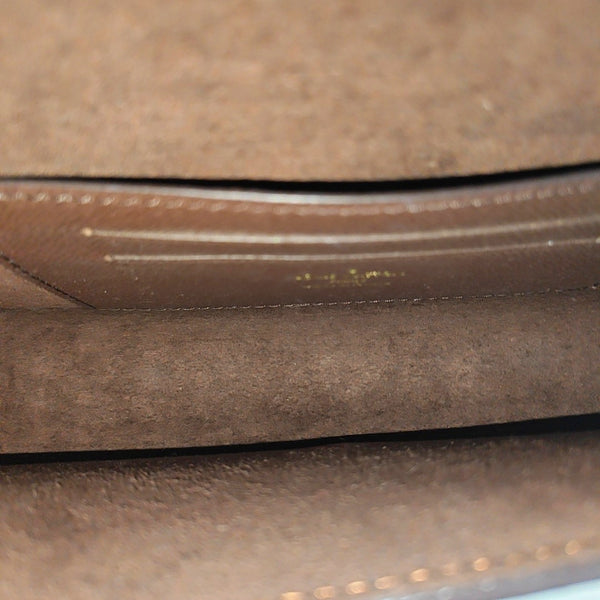 Lily Monogram Coated Canvas Brown