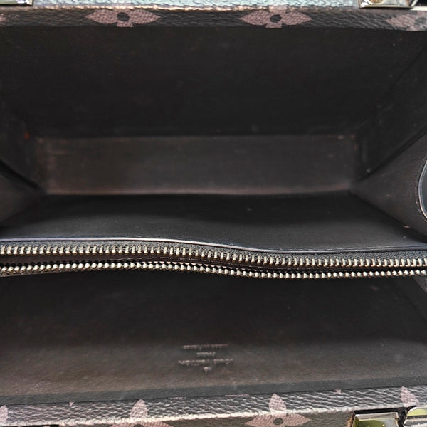 CLUTCH BOX Monogram Coated Canvas Gray