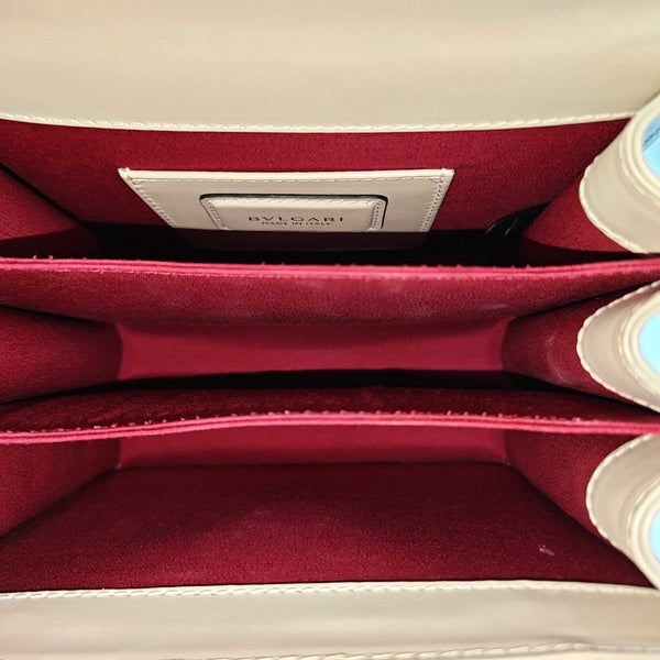 SERPENTI FOREVER Small Calfskin White