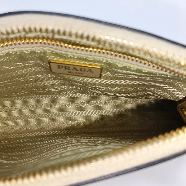 Saffiano Calfskin Top Handle Bag White