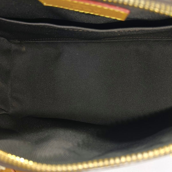 KEEPALL Monogram Coated Canvas Brown