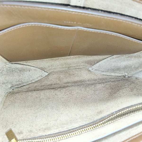 TRI FOLD Calfskin Brown