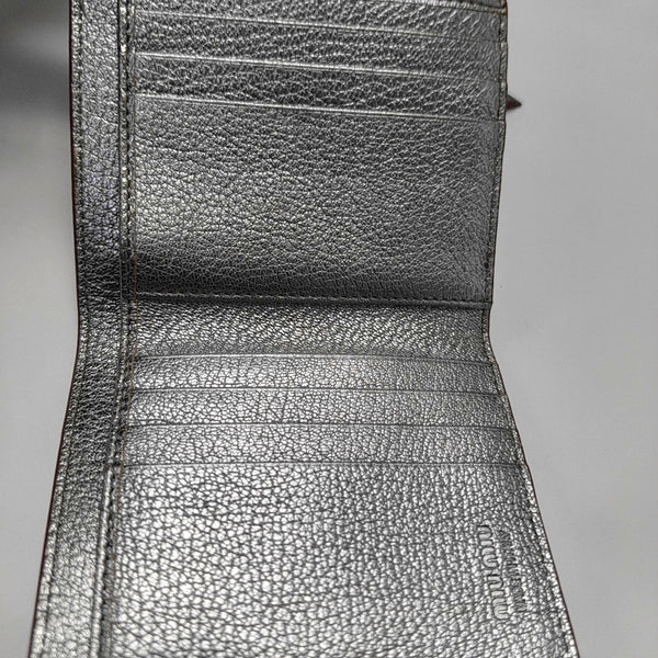 Love Lambskin Silver Wallet