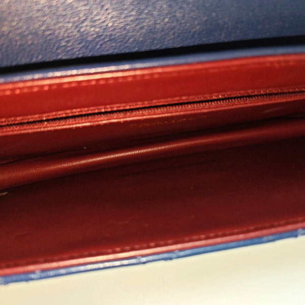 BEAUTY LOCK Quilted Calfskin Blue