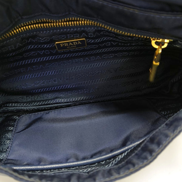 Nylon Crossbody Bag Blue