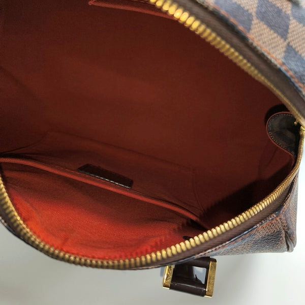 RIBERA MM Damier Ebene Coated Canvas Brown