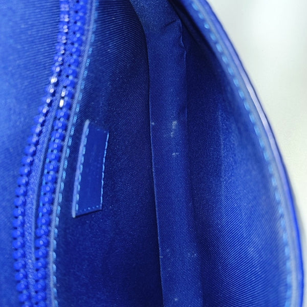 S LOCK Monogram Calfskin Blue