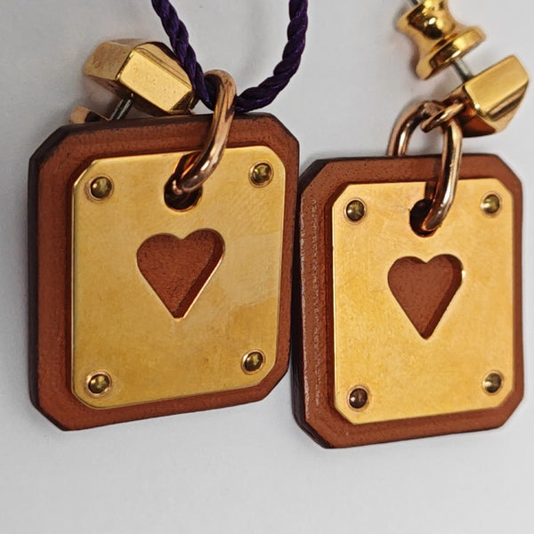 As De Coeur Metal Gold Stud Earrings