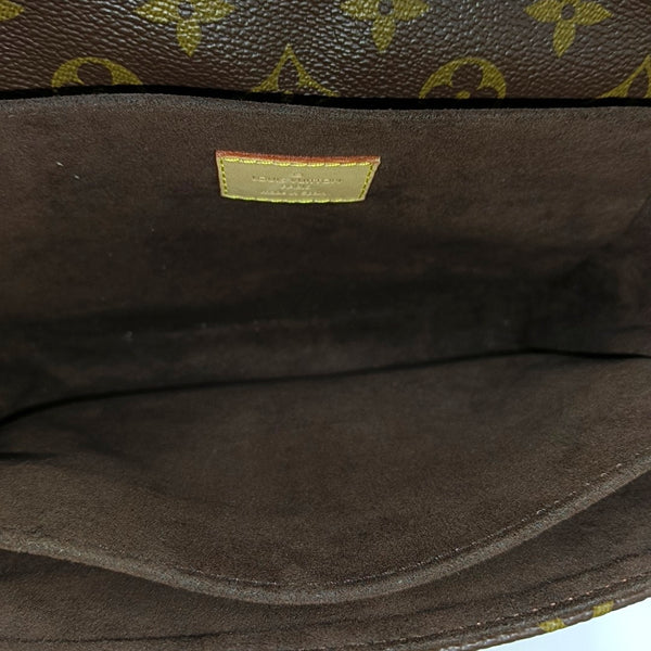 MÉTIS MM Monogram Coated Canvas Brown